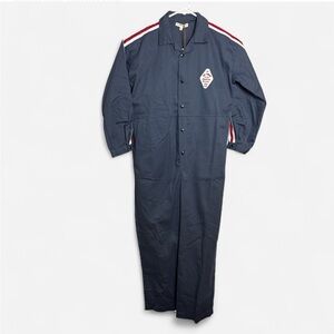 The Sunday Collective Kids Blue/Grey Costume Mail Carrier Jumpsuit - 8-9 Years